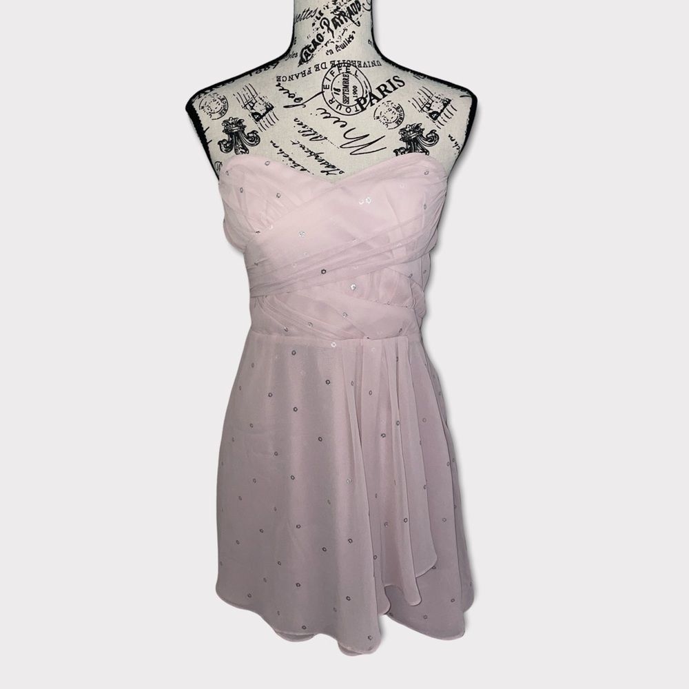 Express spaghetti strapped or strapless dress sequins party dress cocktail 4